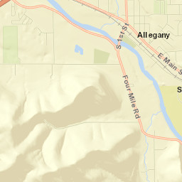 Allegany Street Map