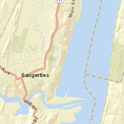 Saugerties Street Map