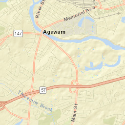 Agawam Street Map