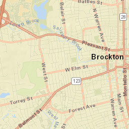 Brockton Street Map