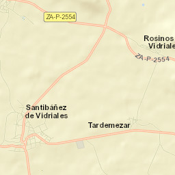 Santibáñez de Vidriales Street Map
