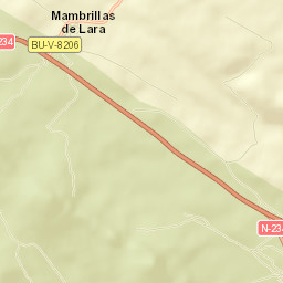 Mambrillas de Lara Street Map