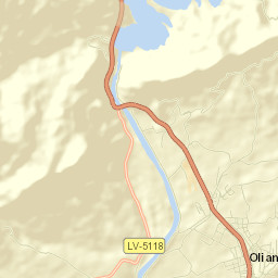 Oliana Street Map
