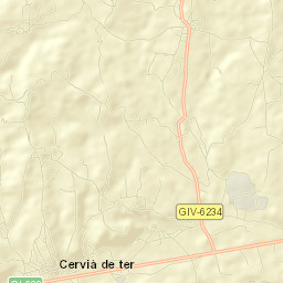 Cervià de Ter Street Map