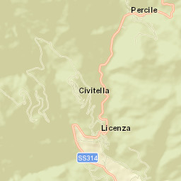 Licenza Street Map