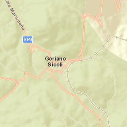 Goriano Sicoli Street Map