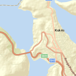 Kukës Street Map