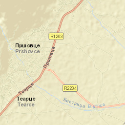 Pršovce Street Map
