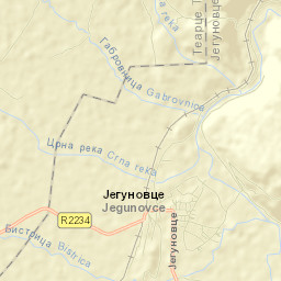 Jegunovce Street Map