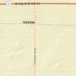 Glidden Street Map