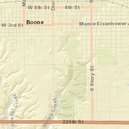Boone Street Map