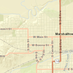 2-98 South Center Street Marshalltown IA Street Map