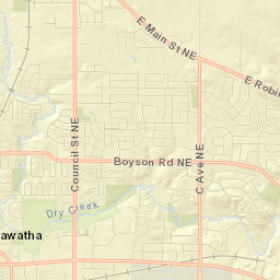 992-1078 Blairs Ferry Road Northeast Street Map