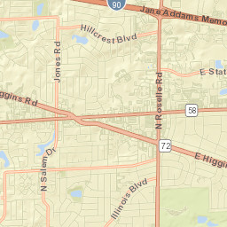 Hoffman Estates Street Map