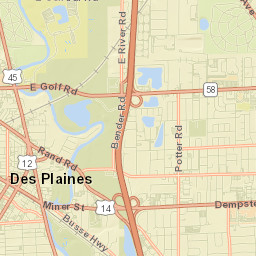 Des Plaines Street Map