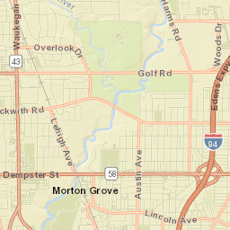 Morton Grove Street Map