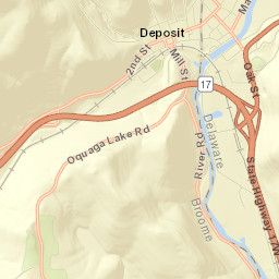 Deposit Street Map