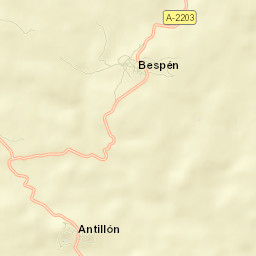 Antillón Street Map