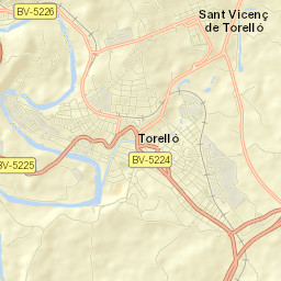 Torelló Street Map