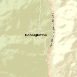 Roccagiovine Street Map