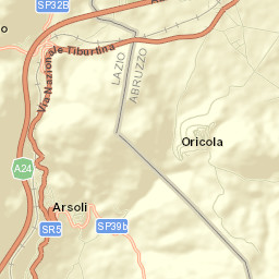 Oricola Street Map
