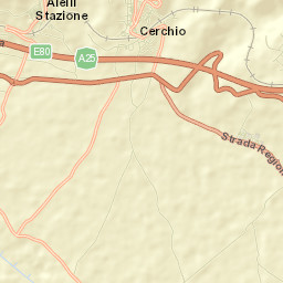 Cerchio Street Map