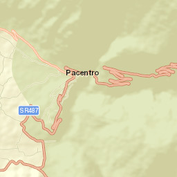 Pacentro Street Map