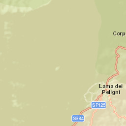 Lama dei Peligni Street Map