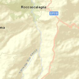 Roccascalegna Street Map