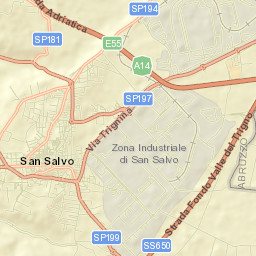 San Salvo Street Map