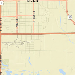 2510 Johnny Carson Boulevard, Norfolk, NE Street Map