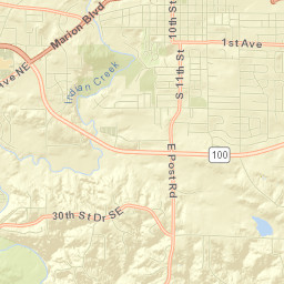500-572 29th Street Drive Southeast, Cedar Rapids Street Map