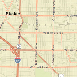 Lincolnwood Street Map