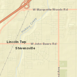 Stevensville Street Map