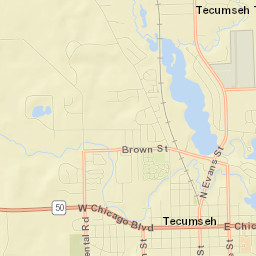 Tecumseh Street Map