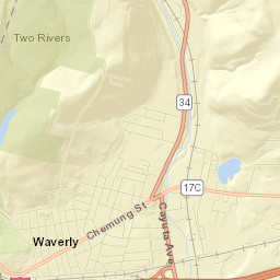 Waverly Street Map