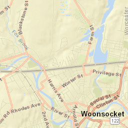 Woonsocket Street Map