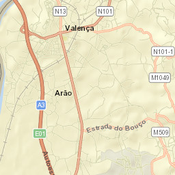 Valença Street Map