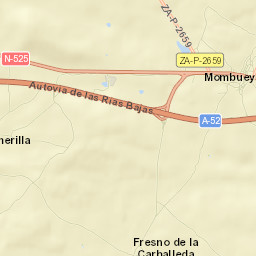 Mombuey Street Map