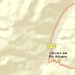 Cervera del Río Alhama Street Map
