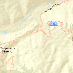 Carpineto Sinello Street Map