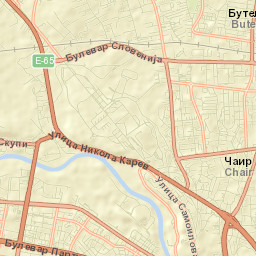 Čair Street Map