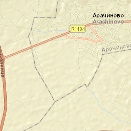 Арачиново Street Map