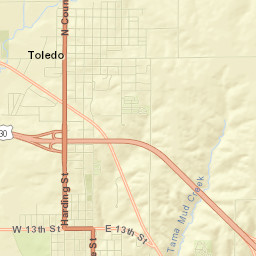 Toledo Street Map