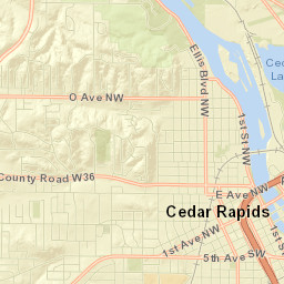 1204 6th St NW Cedar Rapids IA Street Map