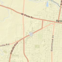 Sycamore Street Map