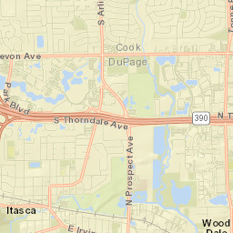 1314-1328 North Mittel Boulevard, Wood Dale Street Map