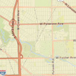 Albany Park Street Map