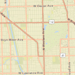 West Ridge Street Map