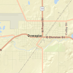 Dowagiac Street Map